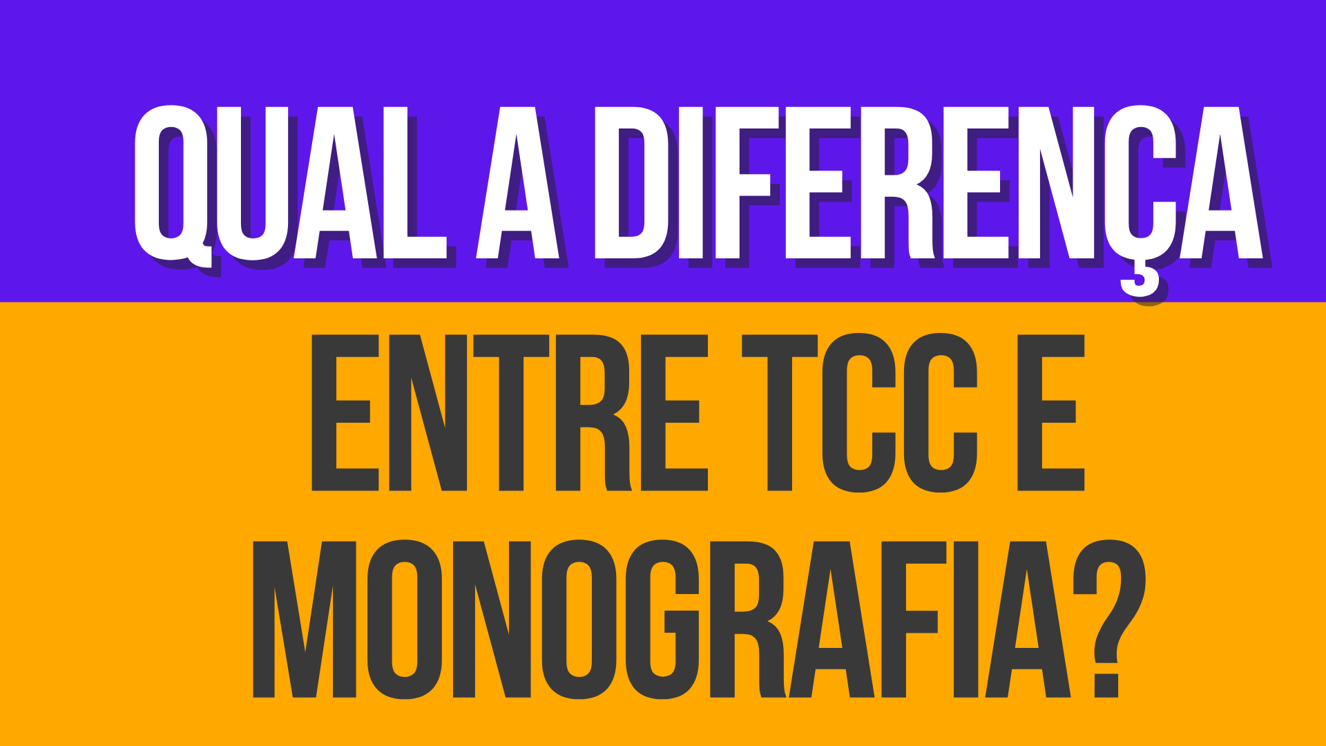 Qual A Diferença Entre Tcc E Monografia Meu Tcc Na Prática 4319