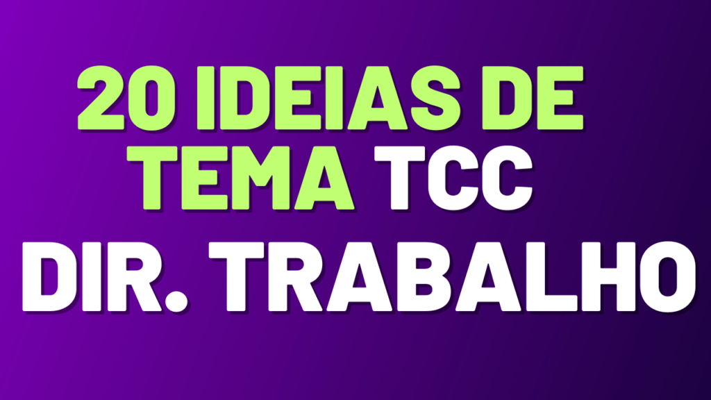 5 Ideias Para Temas de TCC de Direito Administrativo Para 2024 Meu